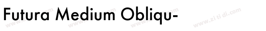 Futura Medium Obliqu字体转换